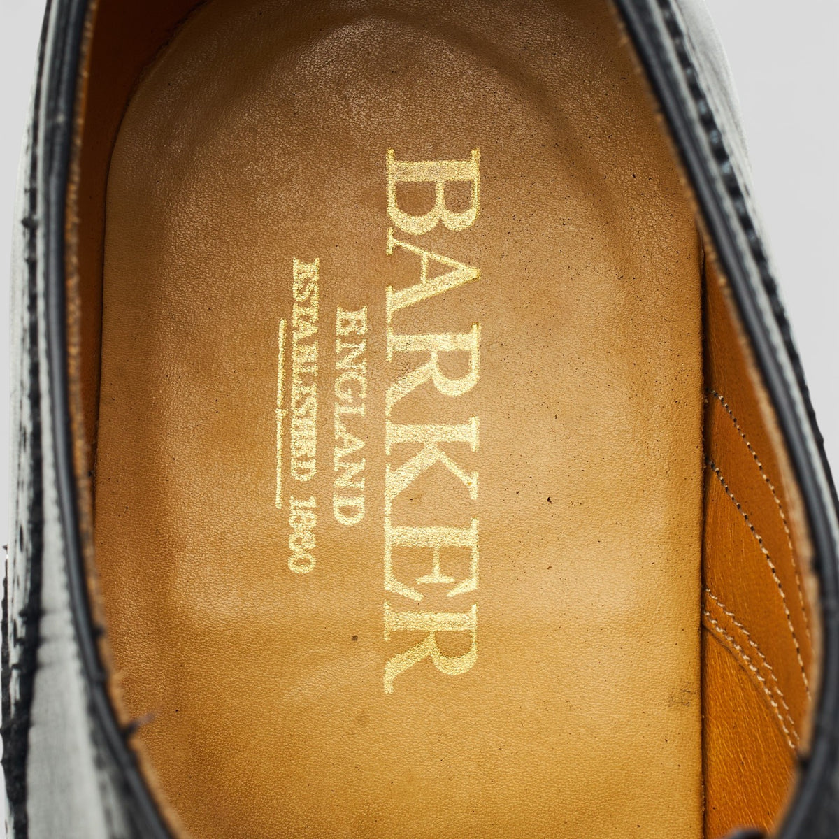 'Turing' Black Leather Oxford Brogues UK 10 G