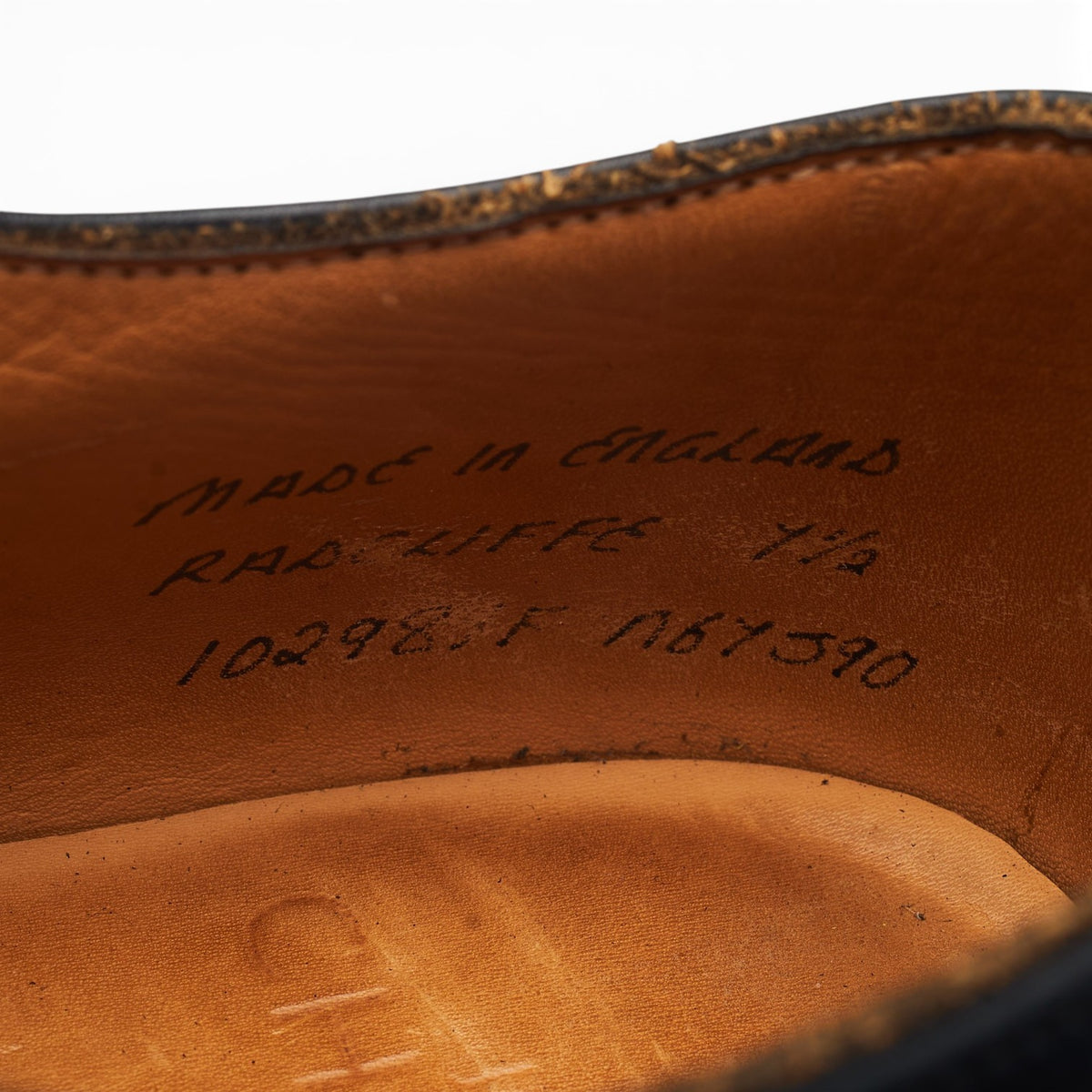 'Radcliffe' Black Leather Oxford UK 7.5 F