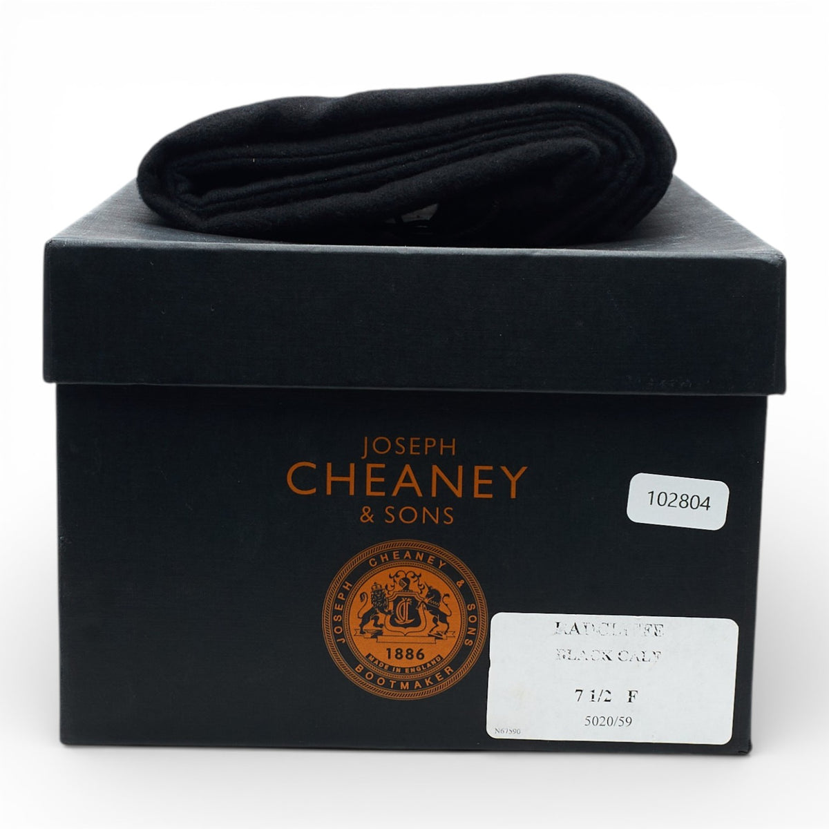 'Radcliffe' Black Leather Oxford UK 7.5 F