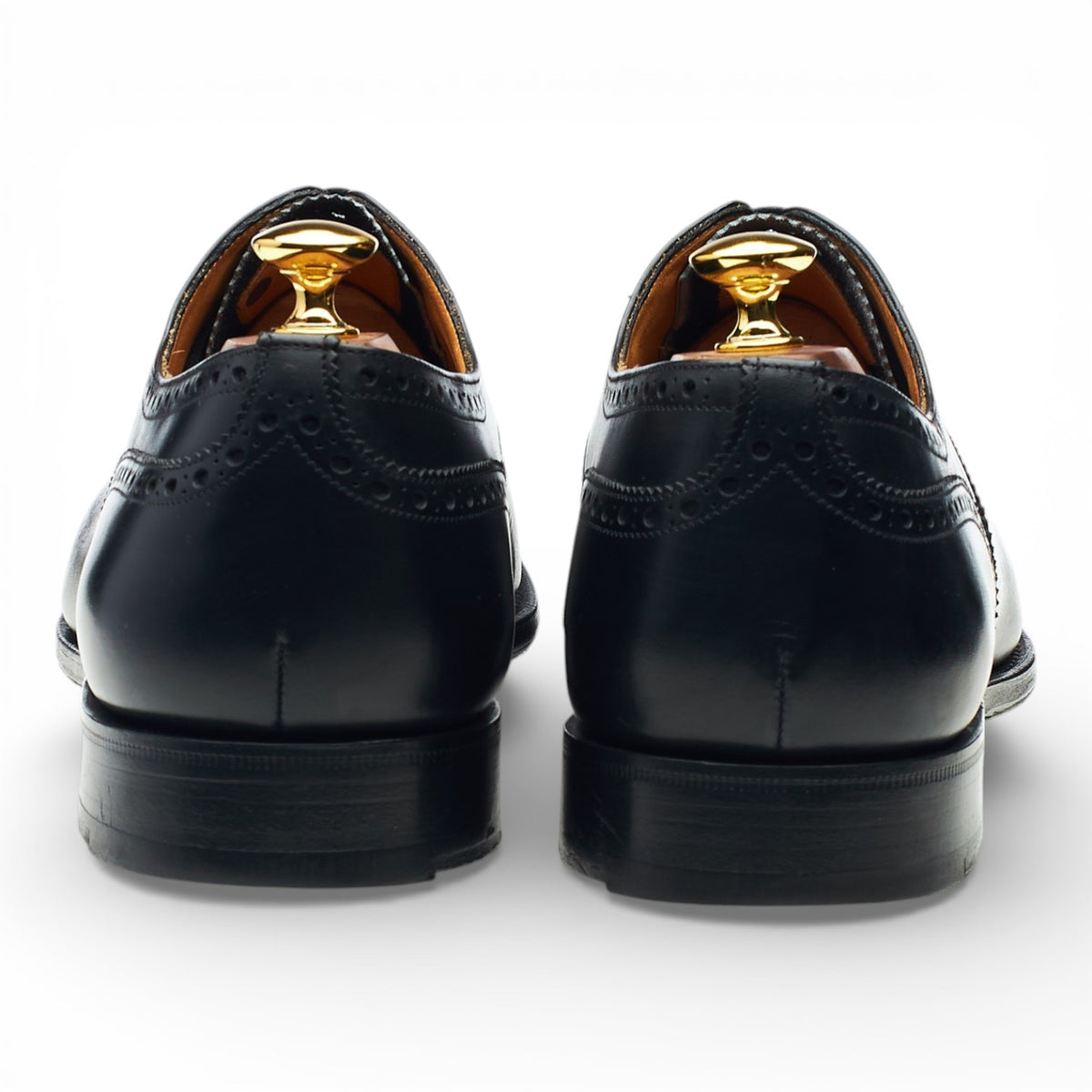 'Diplomat' Black Leather Oxford Brogues UK 11 F