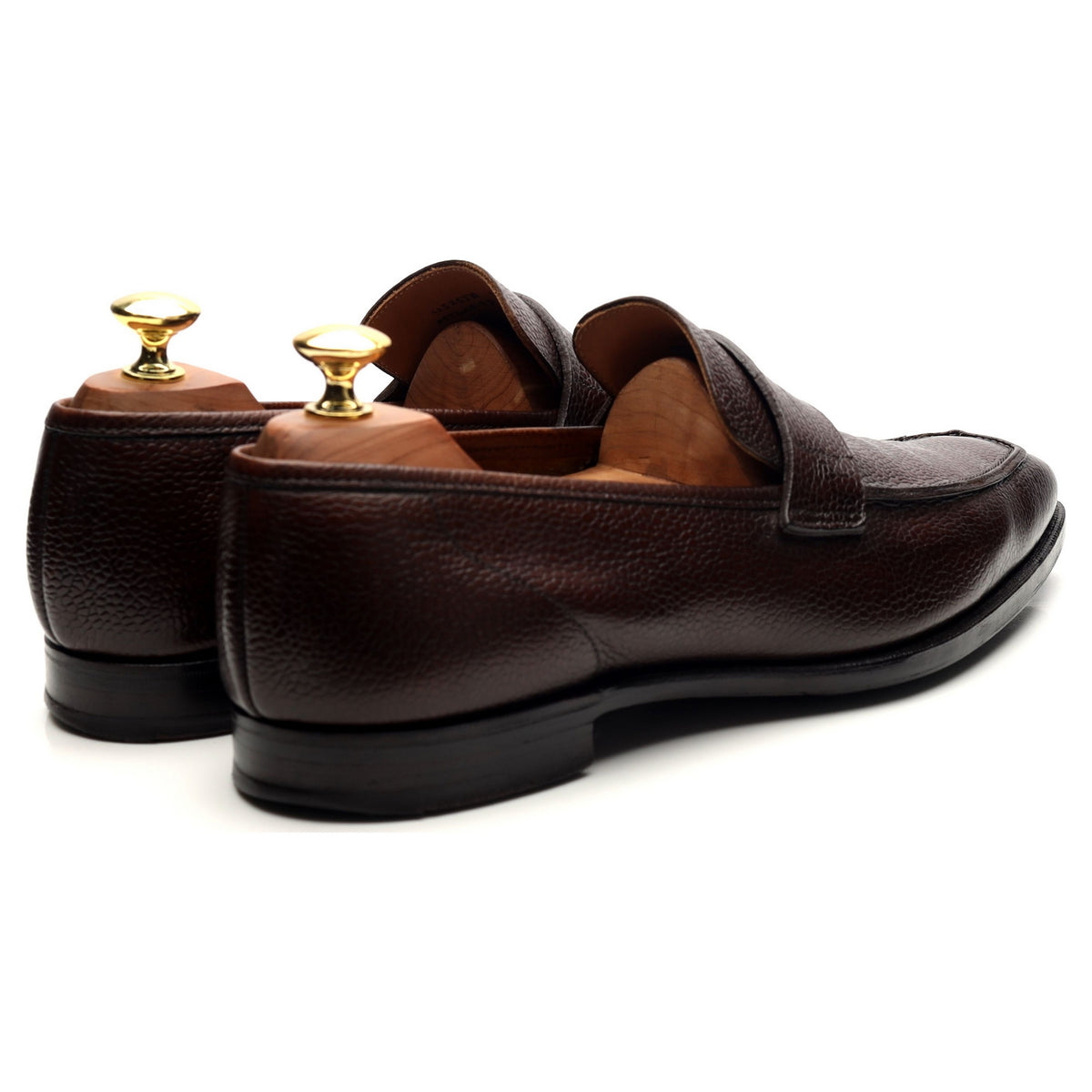 &#39;George&#39; Dark Brown Leather Loafers UK 8 E