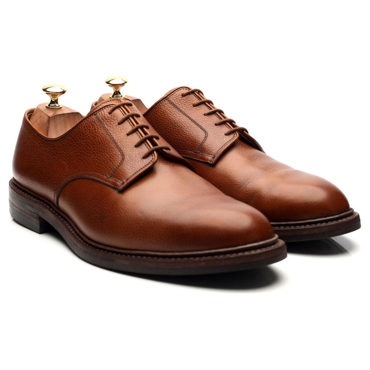 &#39;Grasmere&#39; Tan Brown Leather Derby UK 10.5 E