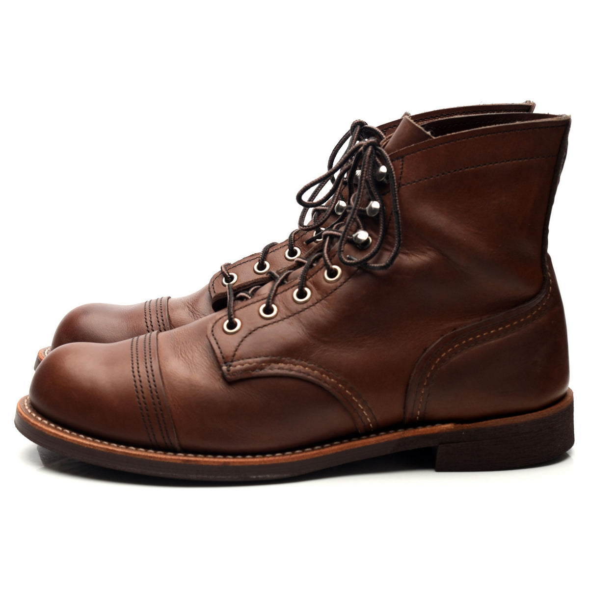 &#39;8111&#39; Brown Leather Iron Ranger Boots UK 7.5 US 8.5
