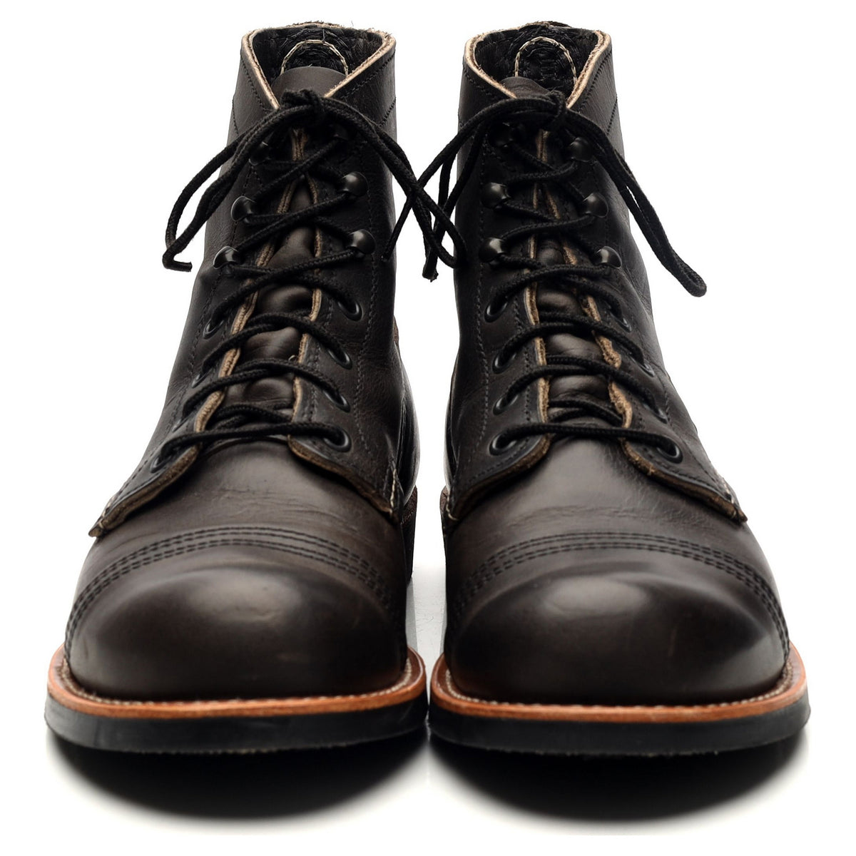 &#39;8086&#39; Dark Grey Iron Ranger Leather Boots UK 7.5 US 8.5