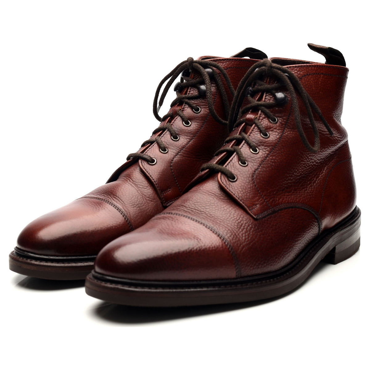 &#39;Roehampton&#39; Oxblood Leather Boots UK 8.5 F