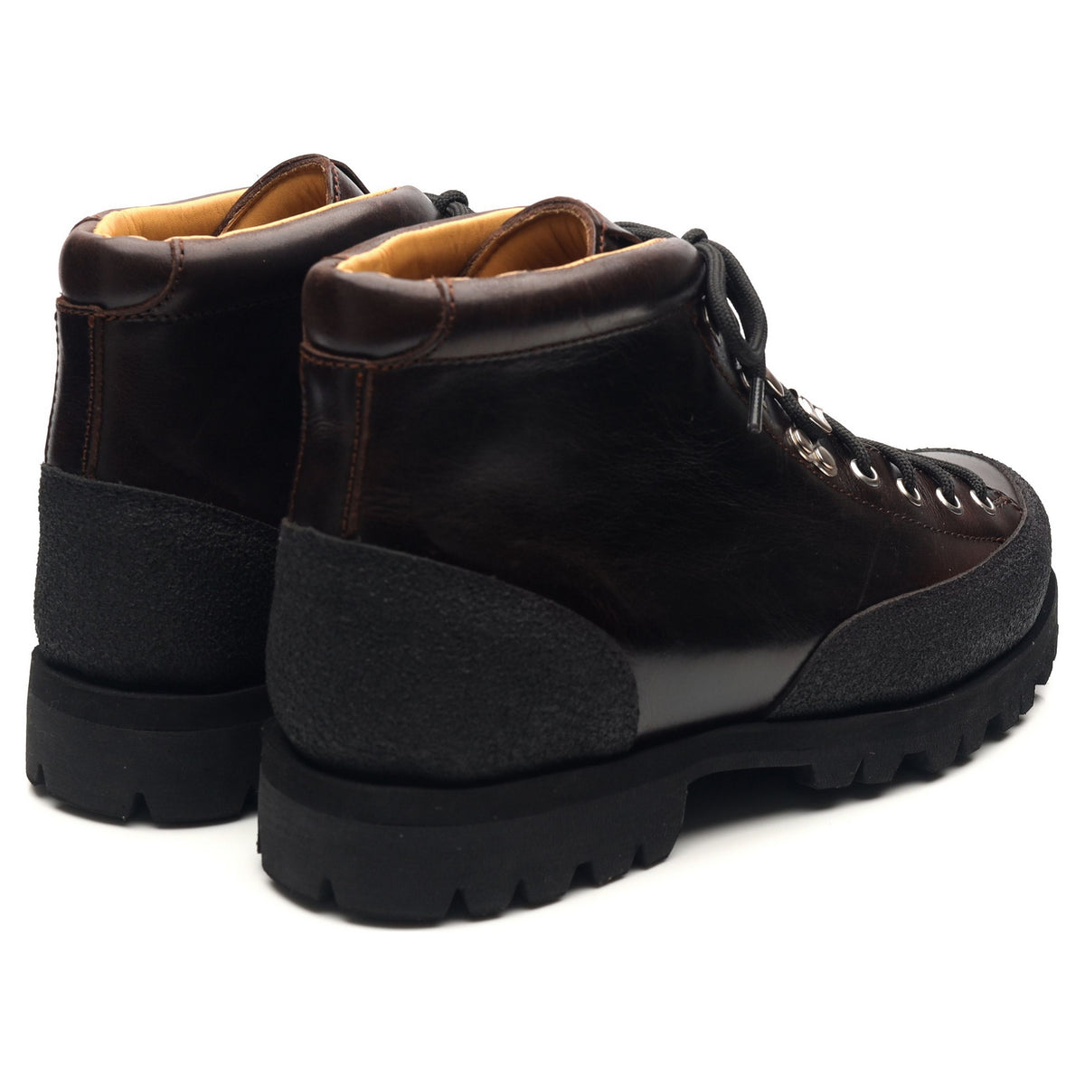 &#39;Yosemite&#39; Dark Brown Leather Hiker Boots UK 6