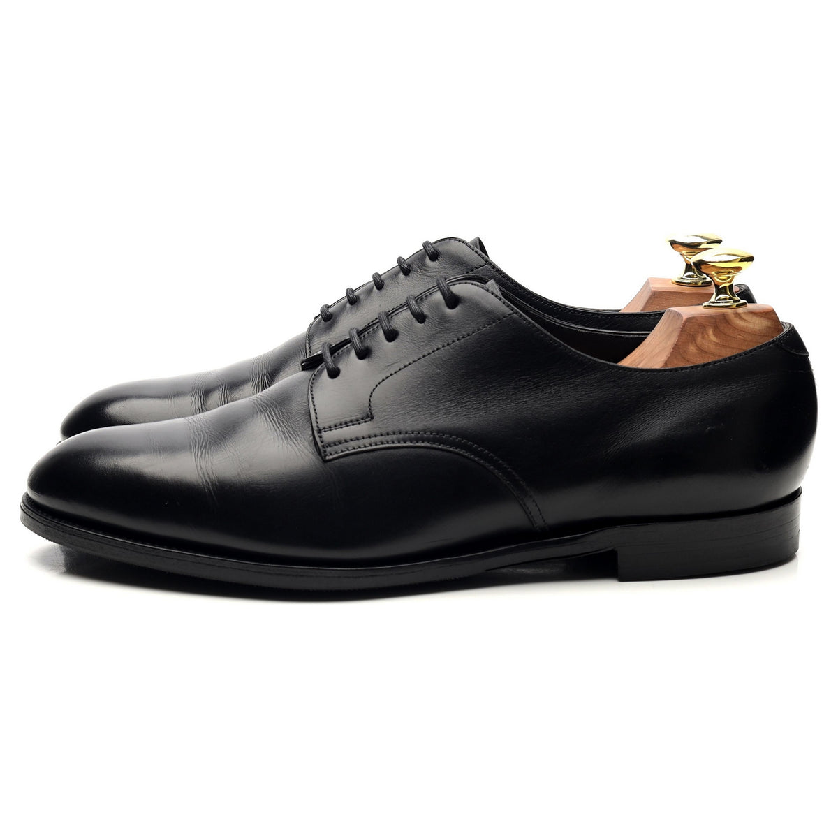 &#39;Windermere&#39; Black Leather Derby UK 8.5 E