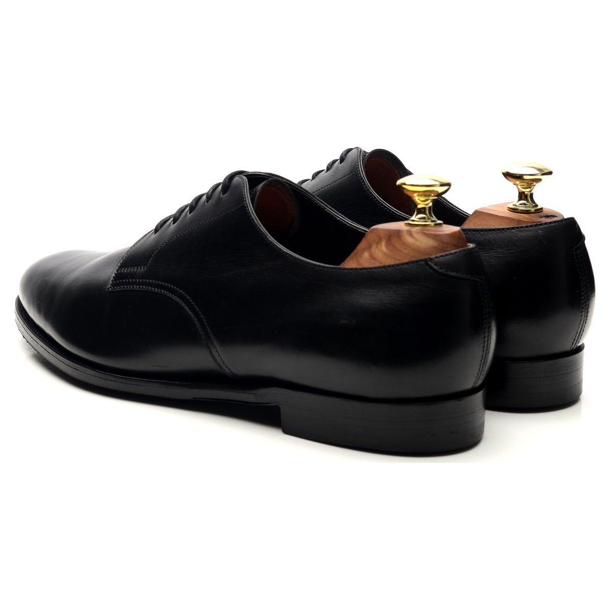 &#39;Windermere&#39; Black Leather Derby UK 8.5 E