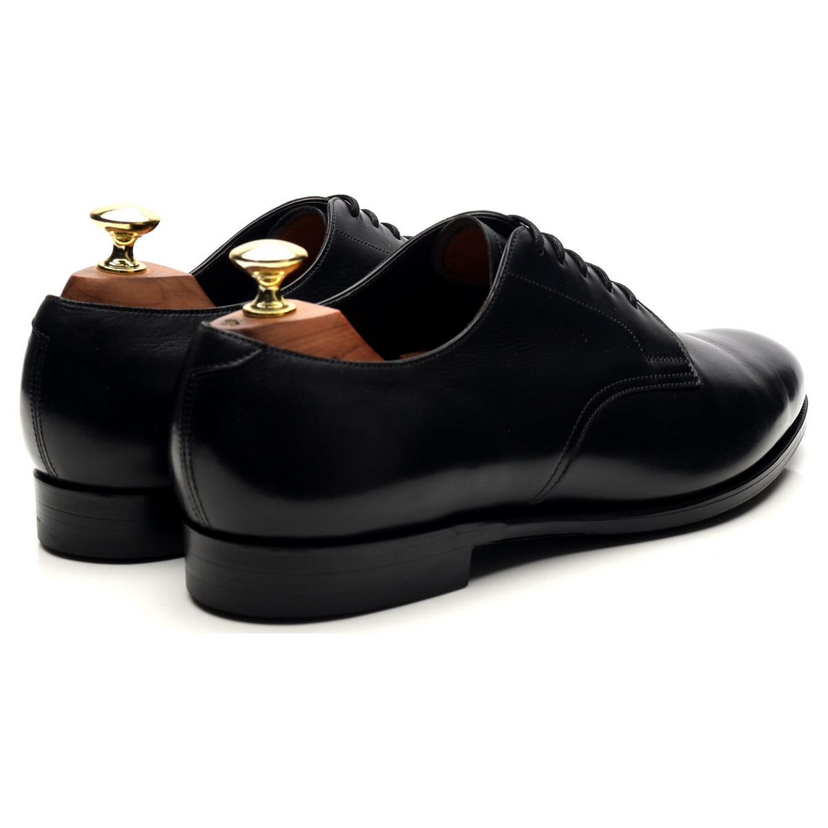 &#39;Windermere&#39; Black Leather Derby UK 8.5 E