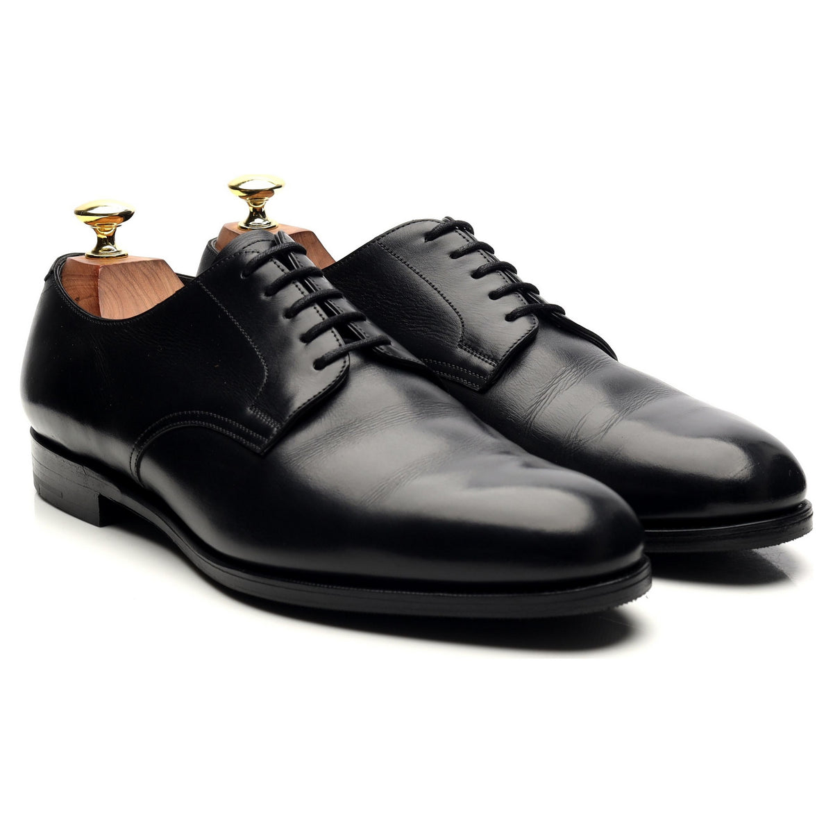 &#39;Windermere&#39; Black Leather Derby UK 8.5 E