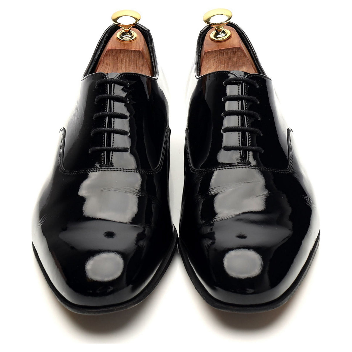 &#39;Madeley&#39; Black Patent Leather Oxford UK 8 G