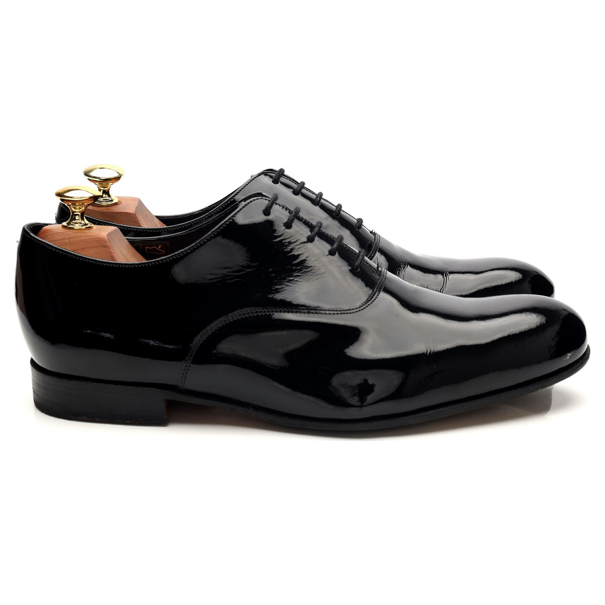 &#39;Madeley&#39; Black Patent Leather Oxford UK 8 G