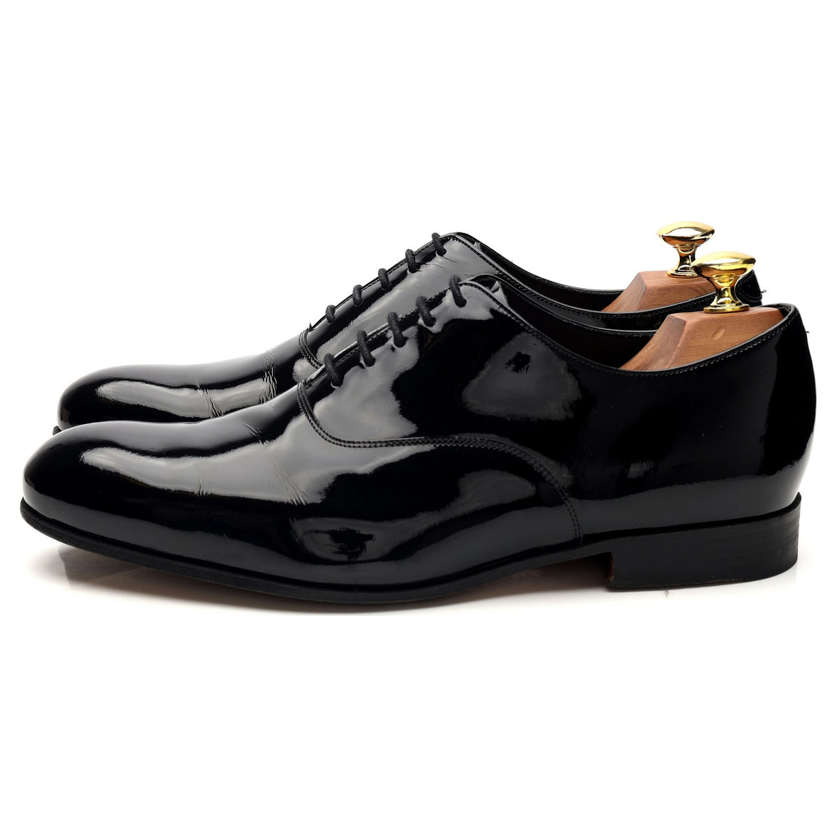 &#39;Madeley&#39; Black Patent Leather Oxford UK 8 G