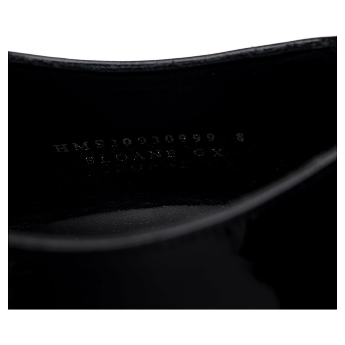 &#39;Madeley&#39; Black Patent Leather Oxford UK 8 G