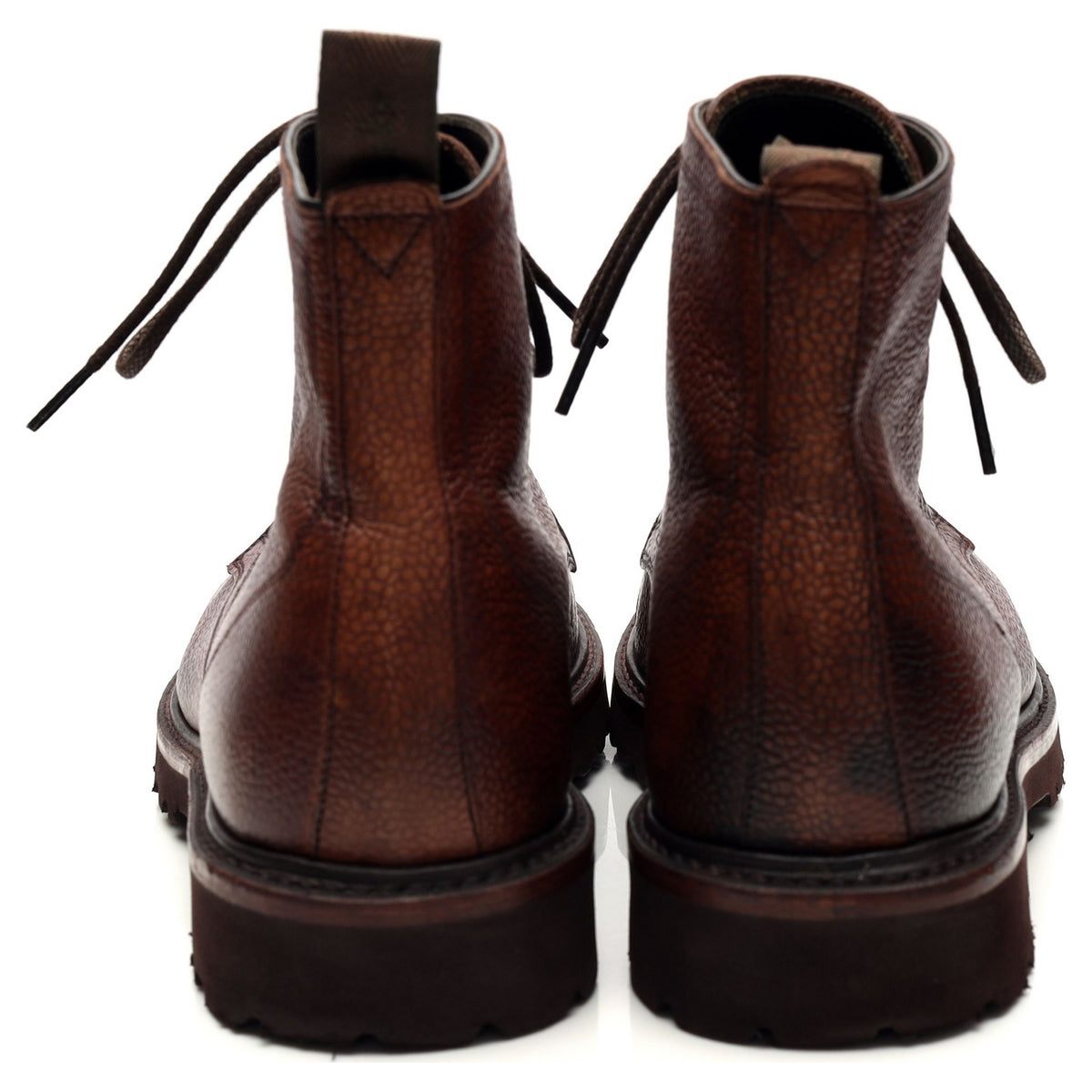 &#39;Reynolds&#39; Oxblood Grain Leather Boots UK 8.5 F