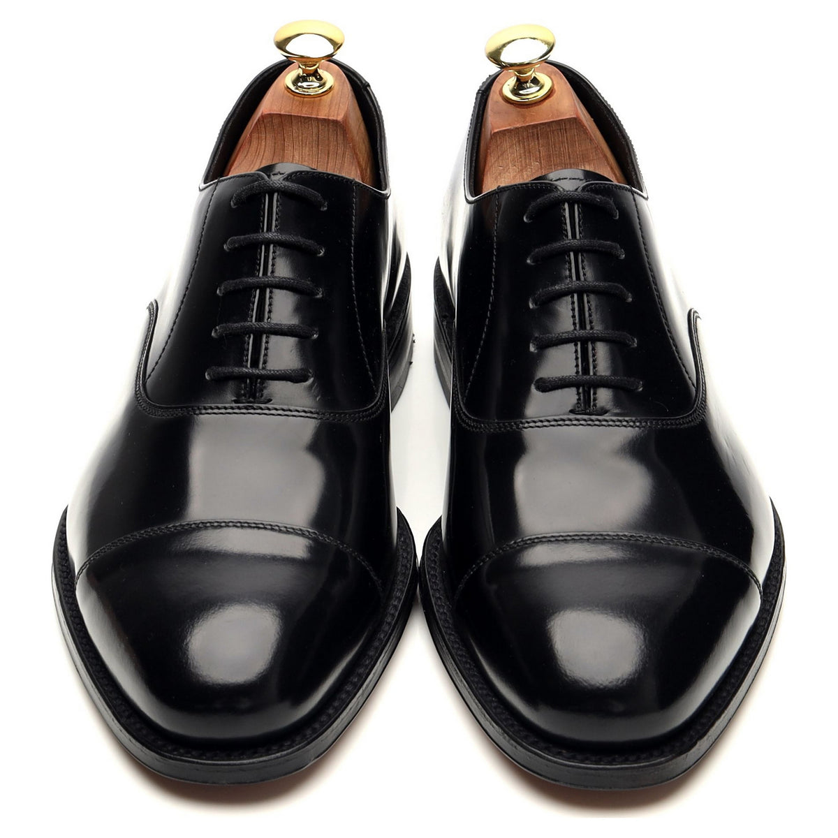 &#39;Elgin&#39; Black Leather Oxford UK 8 G