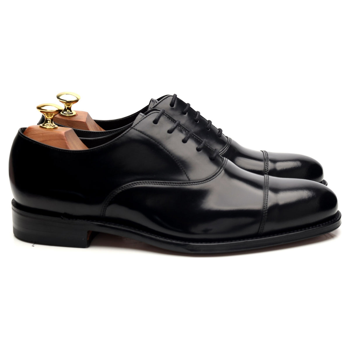 &#39;Elgin&#39; Black Leather Oxford UK 8 G