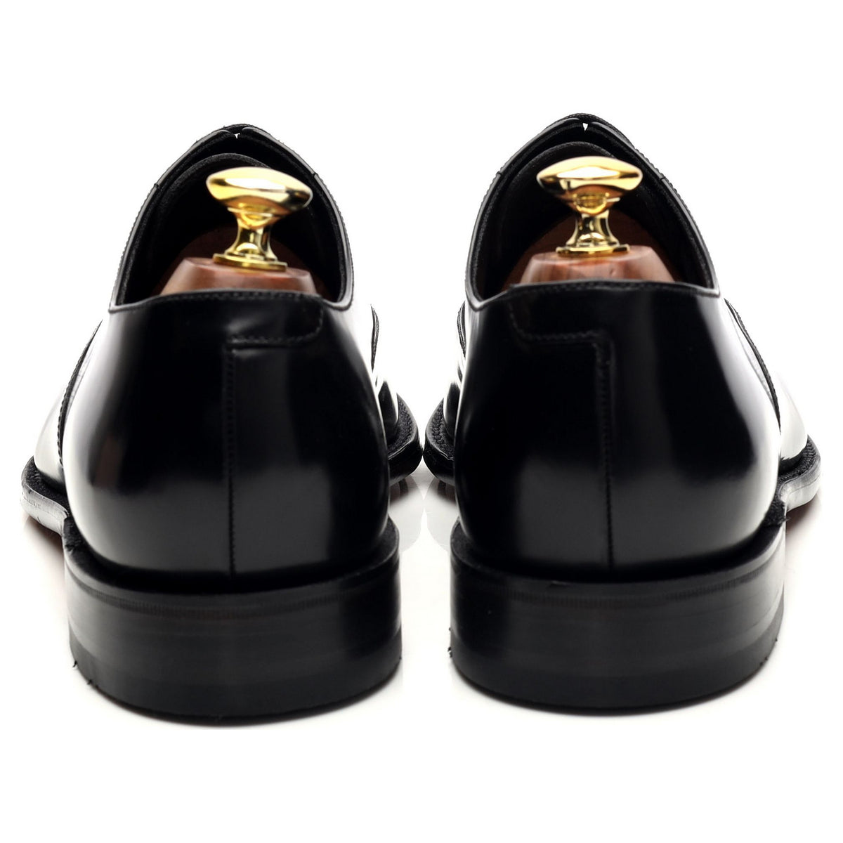&#39;Elgin&#39; Black Leather Oxford UK 8 G