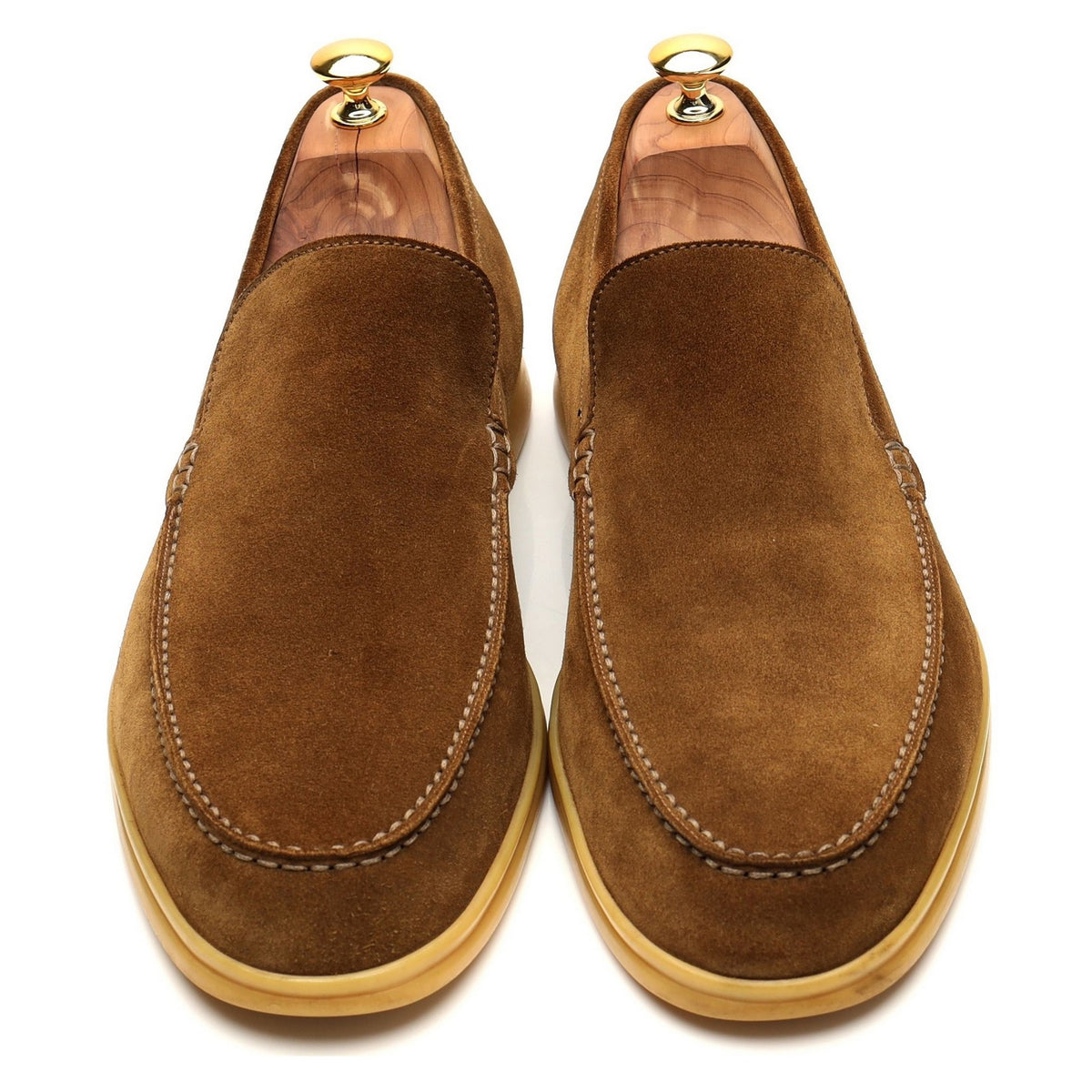 &#39;Summer Walk&#39; Snuff Brown Suede Slip On Loafers UK 12 EU 46