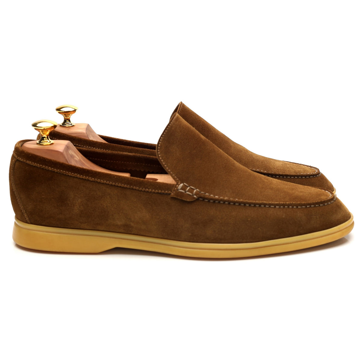 &#39;Summer Walk&#39; Snuff Brown Suede Slip On Loafers UK 12 EU 46