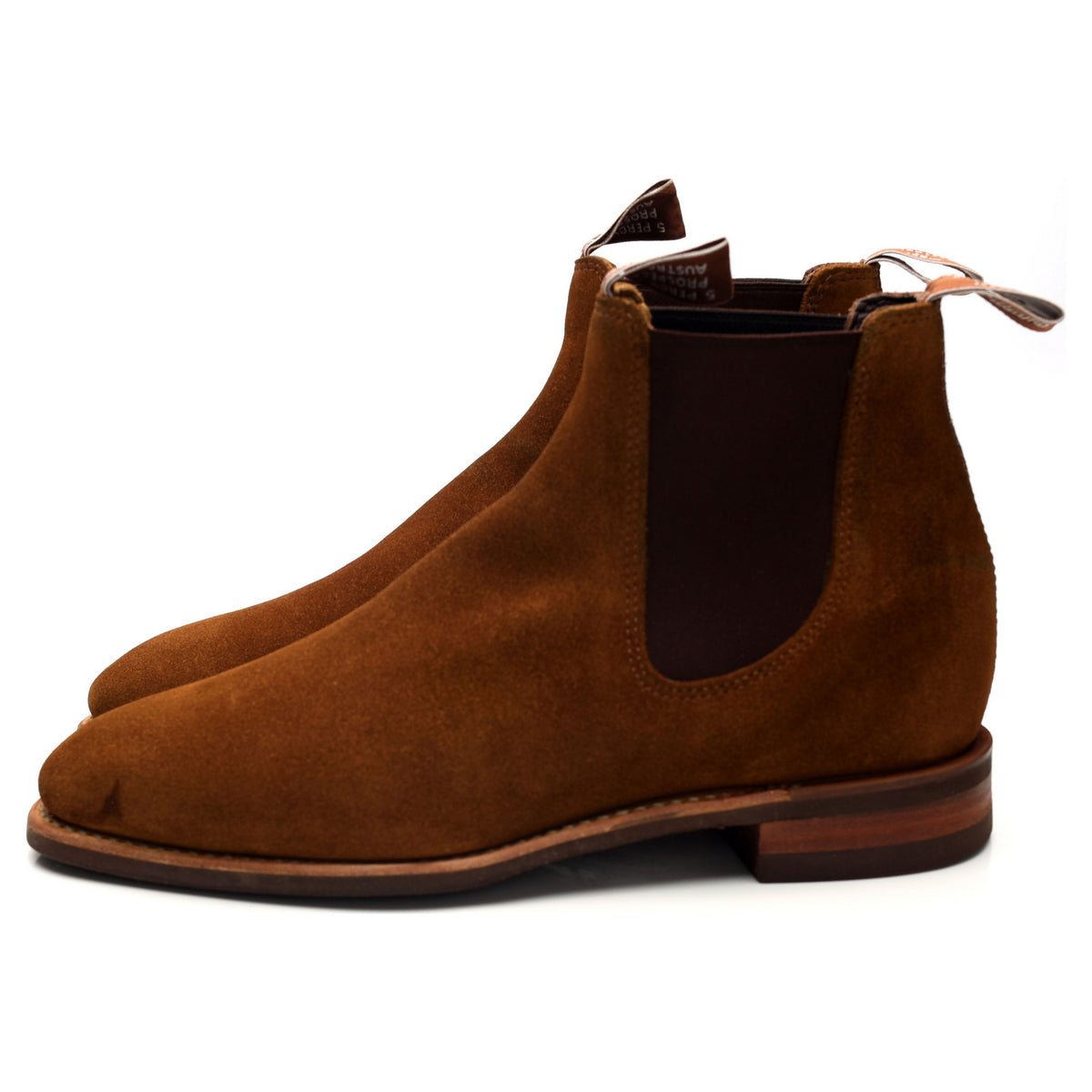 &#39;Comfort Craftsman&#39; Snuff Brown Suede Chelsea Boots UK 8.5 G