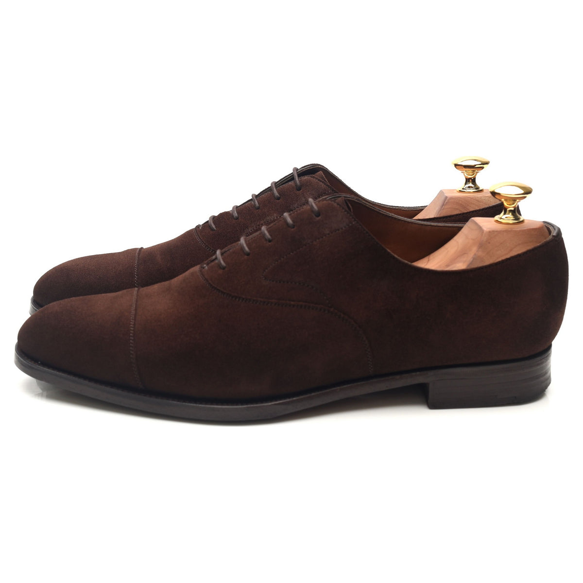 &#39;Chelsea&#39; Dark Brown Suede Oxford UK 9 E