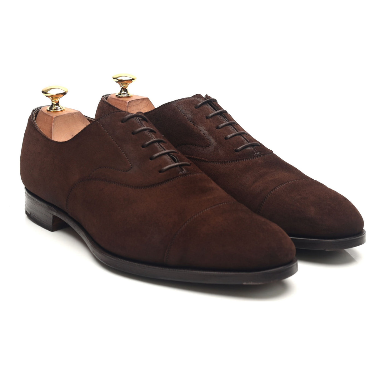 &#39;Chelsea&#39; Dark Brown Suede Oxford UK 9 E