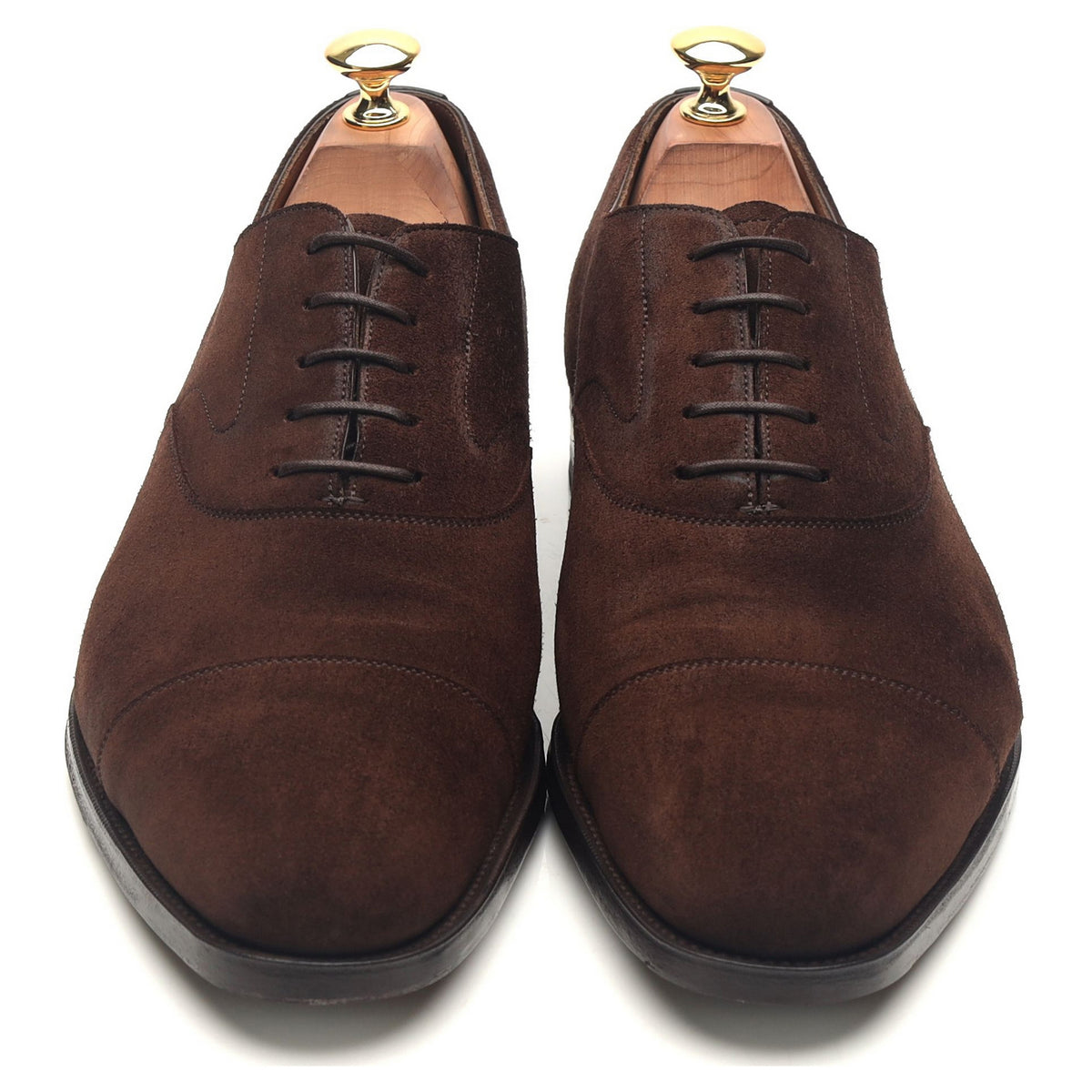 &#39;Chelsea&#39; Dark Brown Suede Oxford UK 9 E