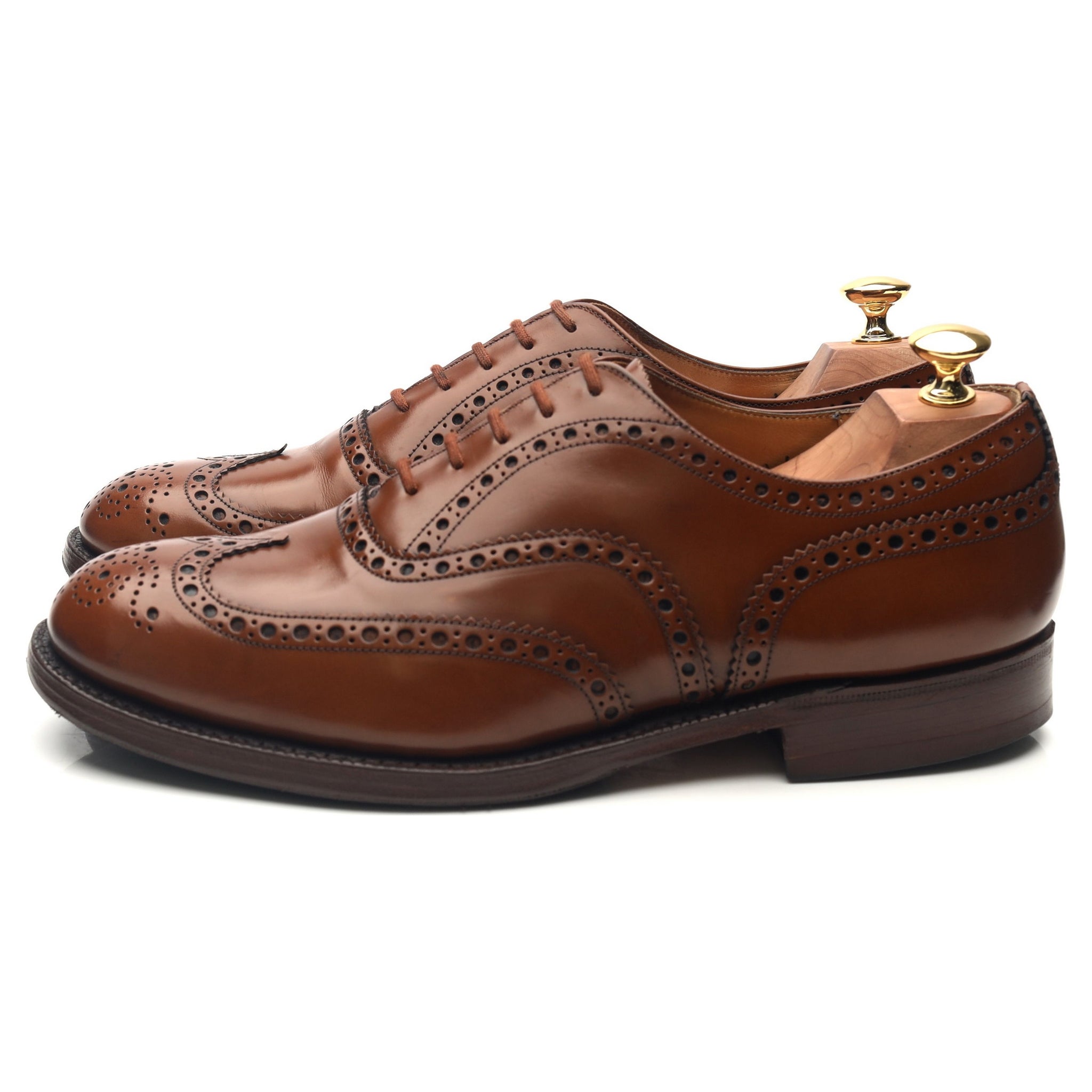 Burwood' Brown Leather Brogues UK 9 G - Abbot's Shoes