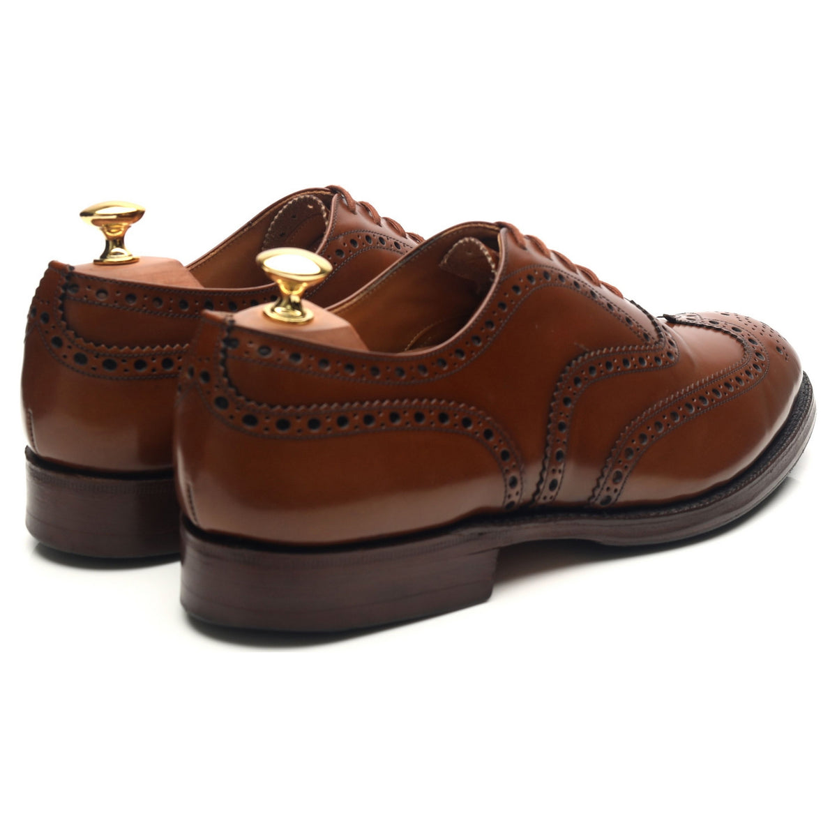 Burwood' Brown Leather Brogues UK G Abbot's Shoes