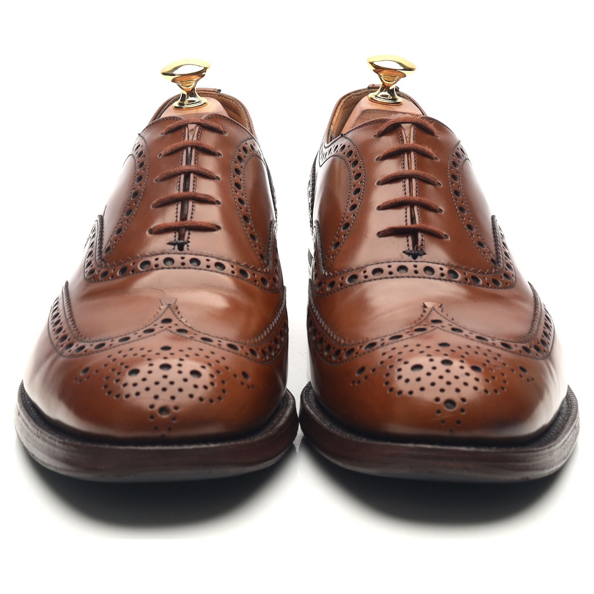Burwood' Brown Leather Brogues UK 9 G - Abbot's Shoes