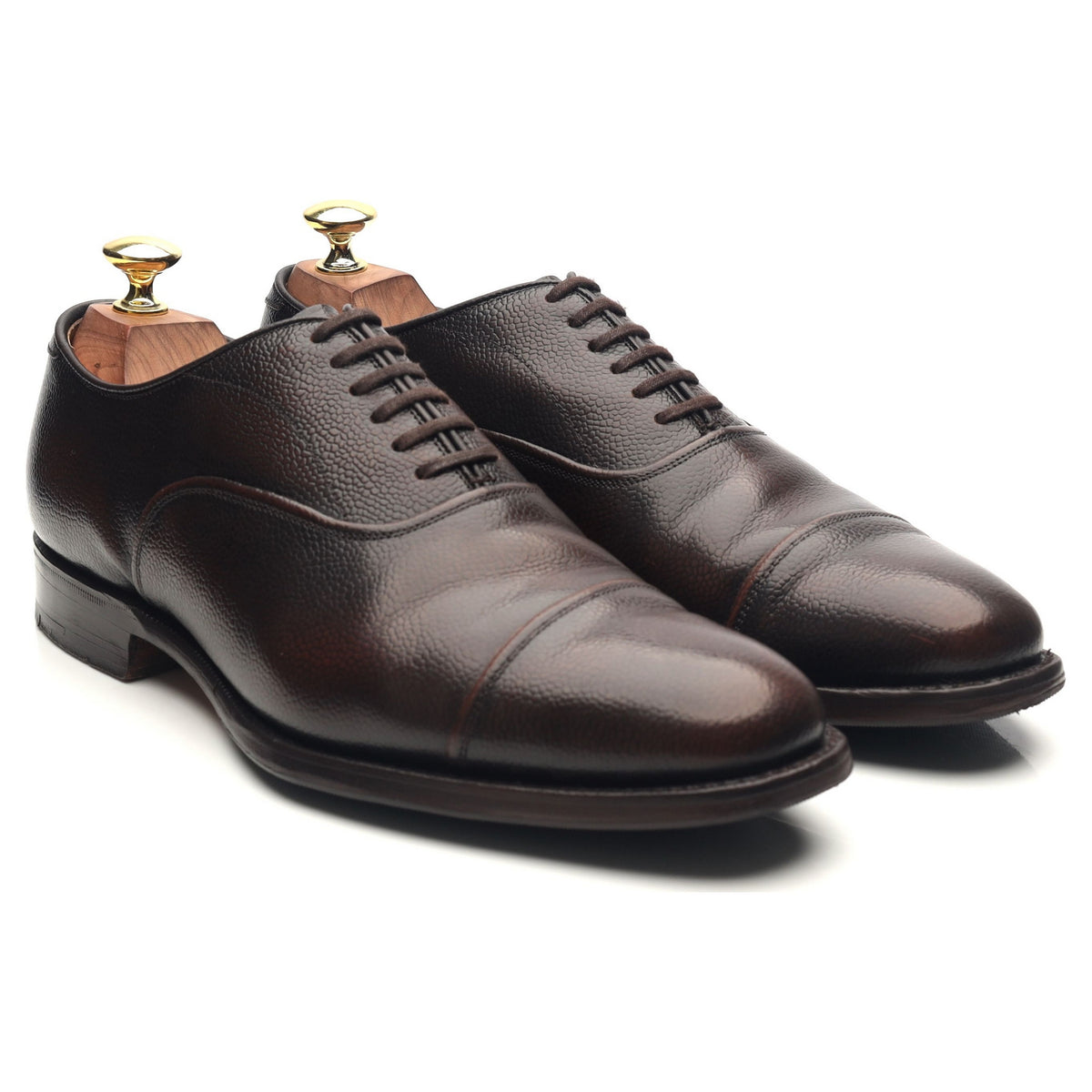 &#39;Lanark&#39; Dark Brown Leather Oxford UK 7 F