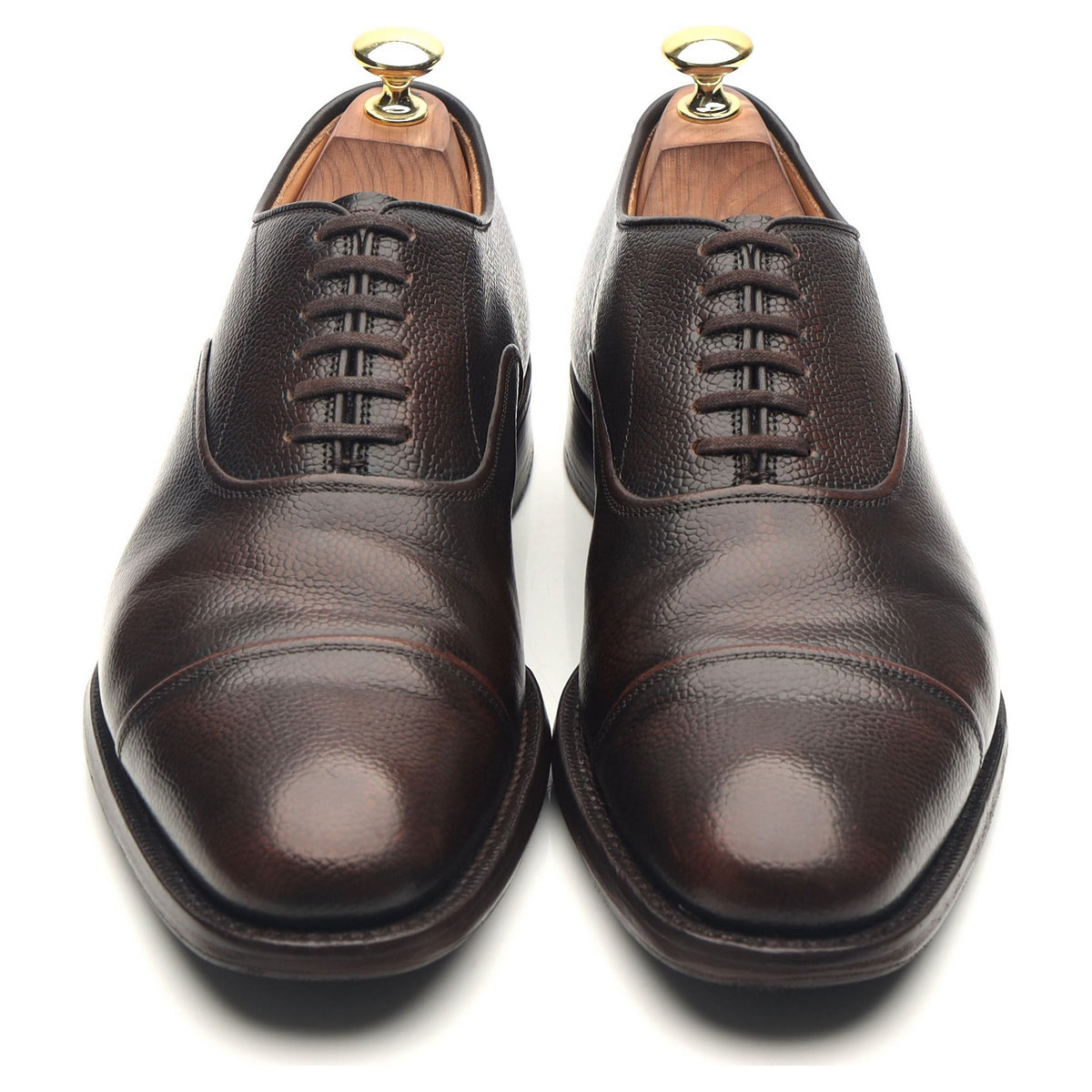 &#39;Lanark&#39; Dark Brown Leather Oxford UK 7 F
