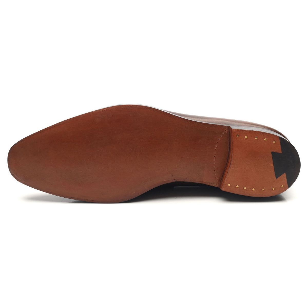 &#39;Bury&#39; Dark Brown Leather Loafers UK 7.5 E