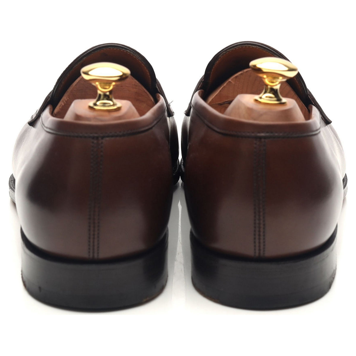 &#39;Piccadilly&#39; Dark Brown Leather Loafers UK 9.5 E