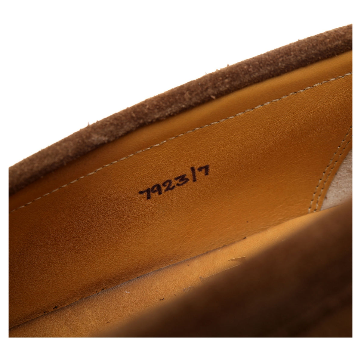 Tan Brown Suede Loafers UK 7