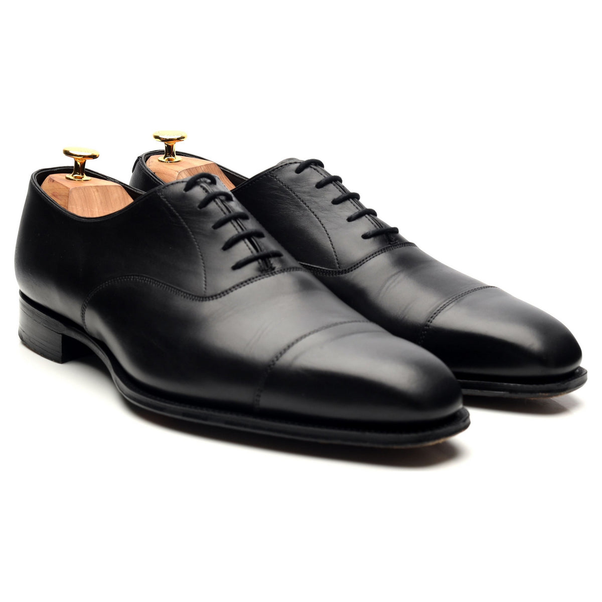 &#39;Harry&#39; Black Leather Oxford UK 12 E