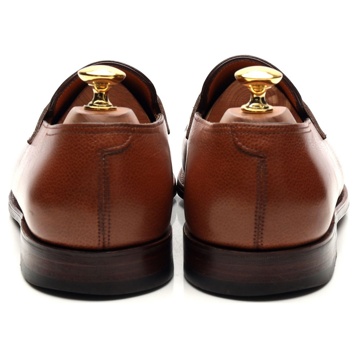 &#39;Lopez&#39; Tan Brown Leather Loafers UK 7 E