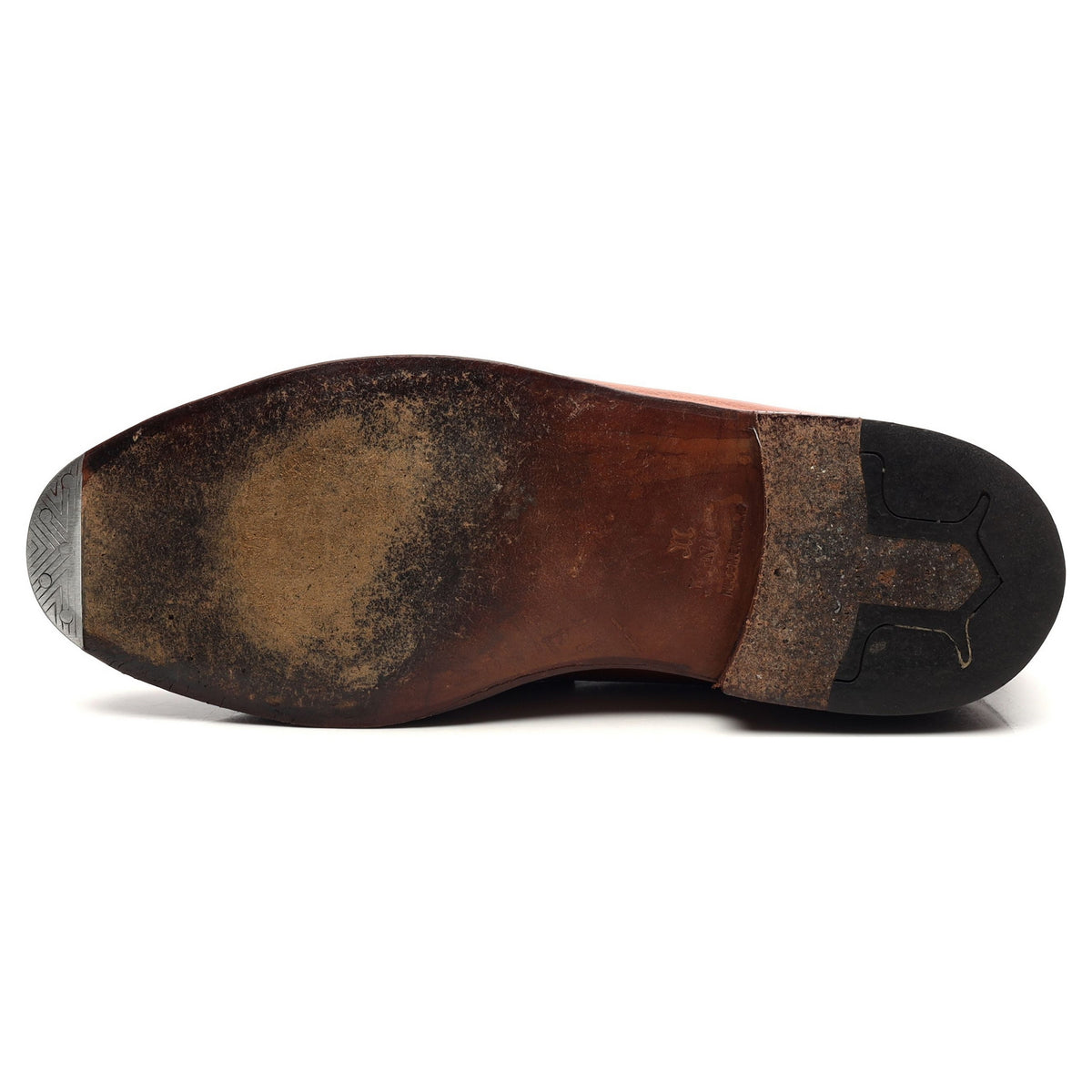 &#39;Lopez&#39; Tan Brown Leather Loafers UK 7 E