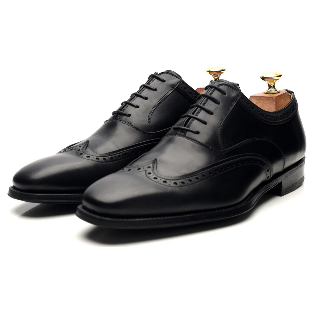 Black Leather Oxford Brogues UK 8 EU 42