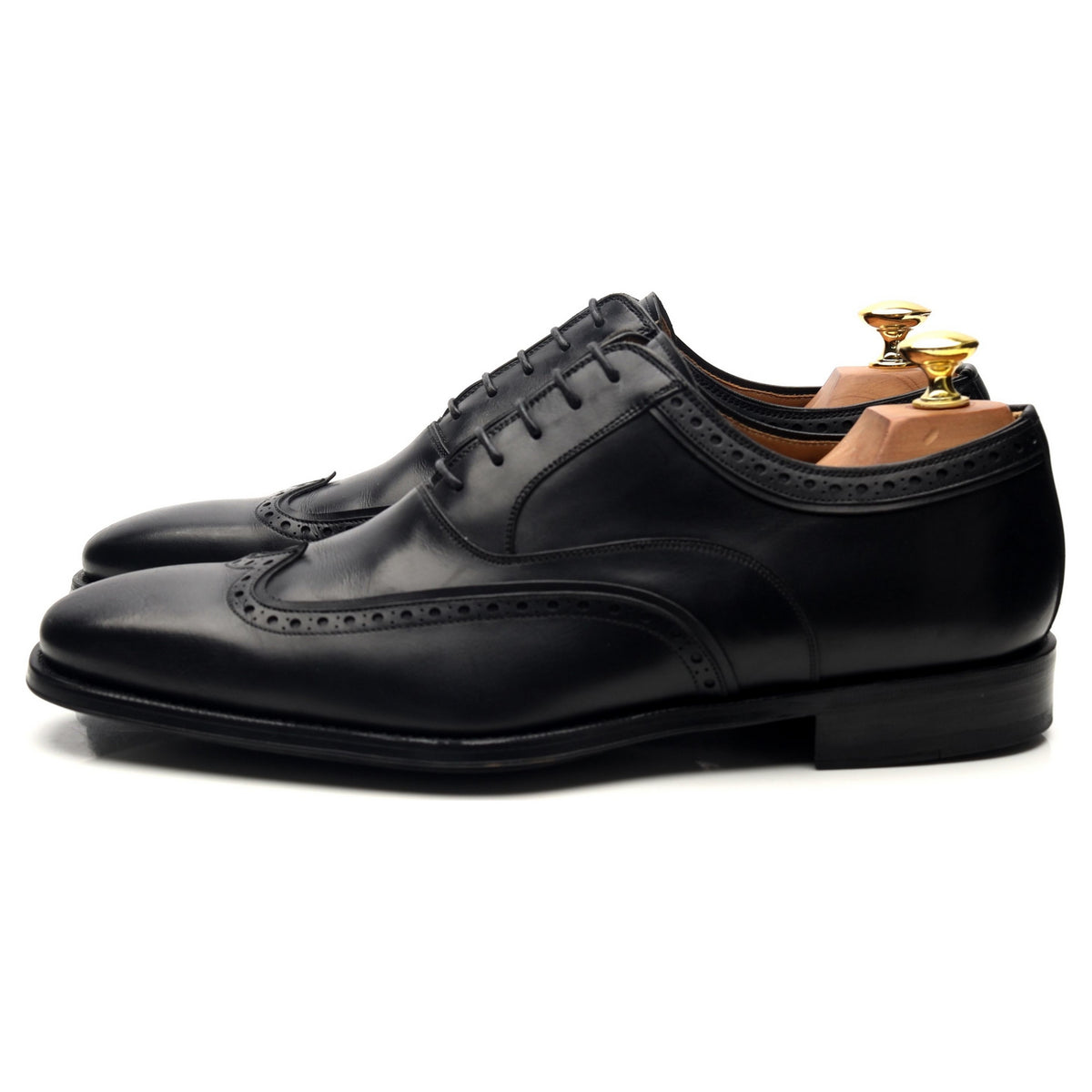 Black Leather Oxford Brogues UK 8 EU 42