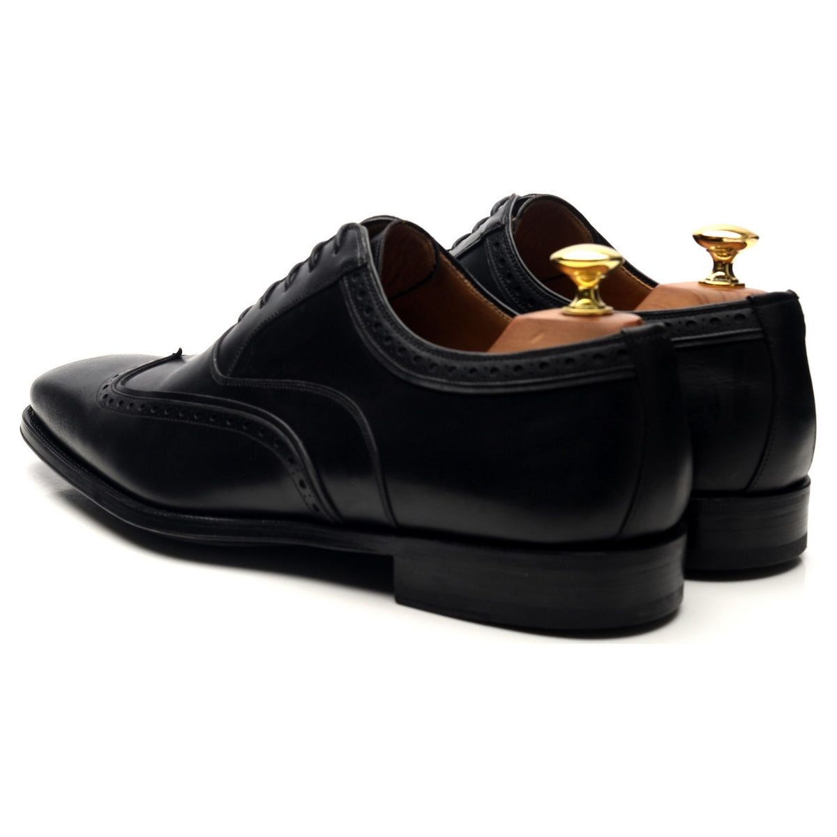 Black Leather Oxford Brogues UK 8 EU 42