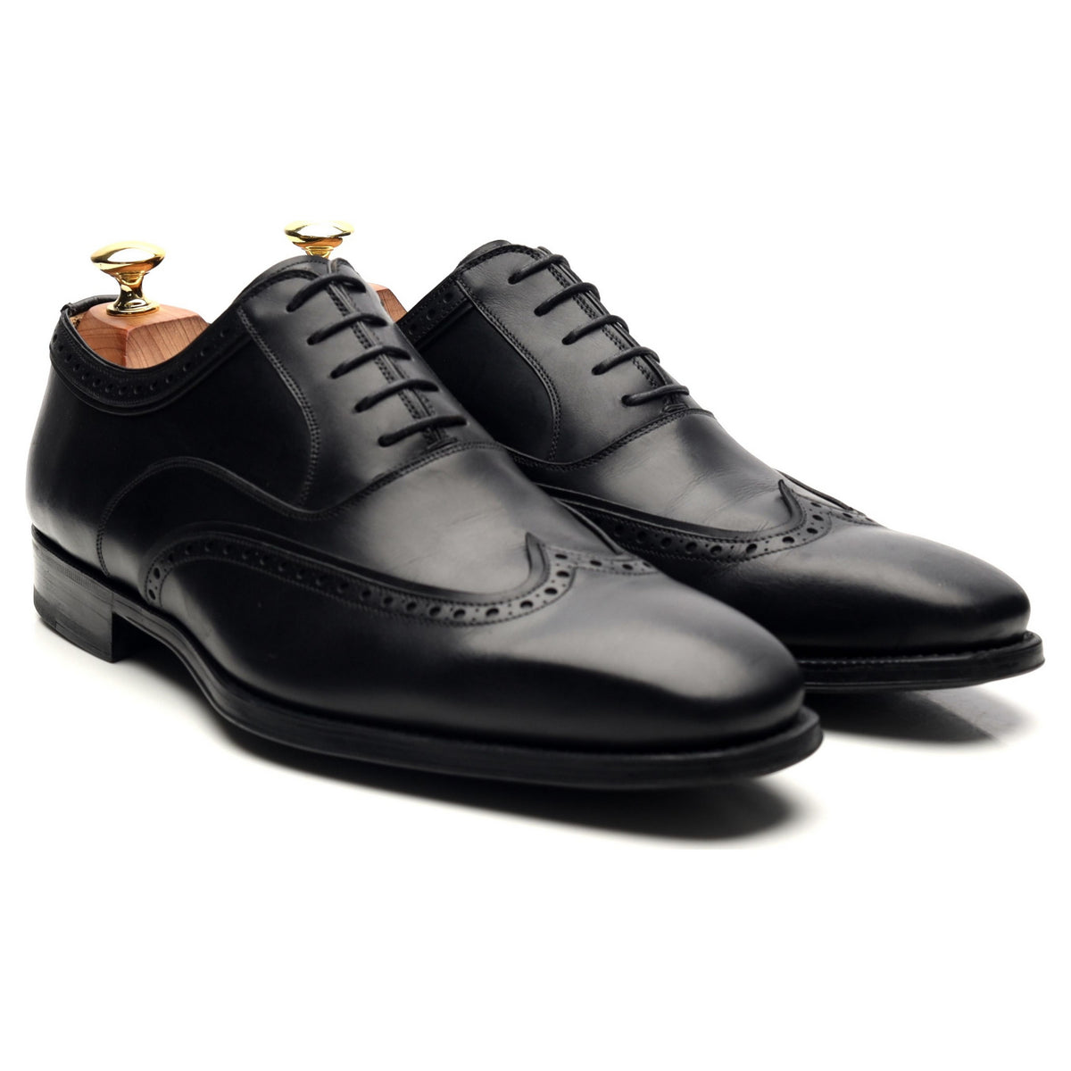 Black Leather Oxford Brogues UK 8 EU 42