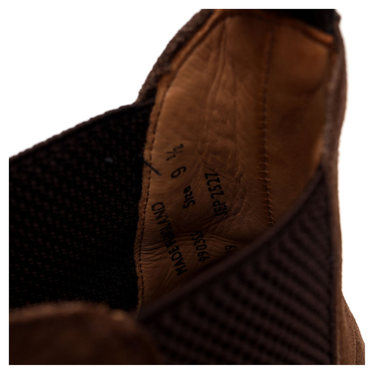 &#39;Marylebone&#39; Snuff Brown Suede Chelsea Boots UK 9.5 F