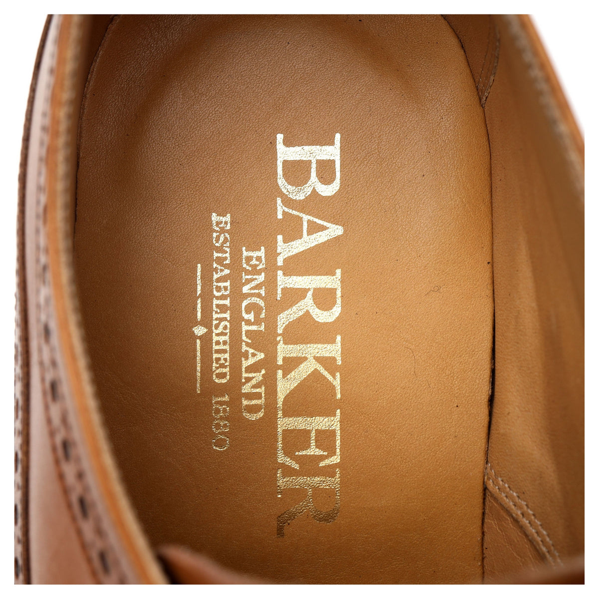 Tan Brown Leather Derby Brogues UK 11 G