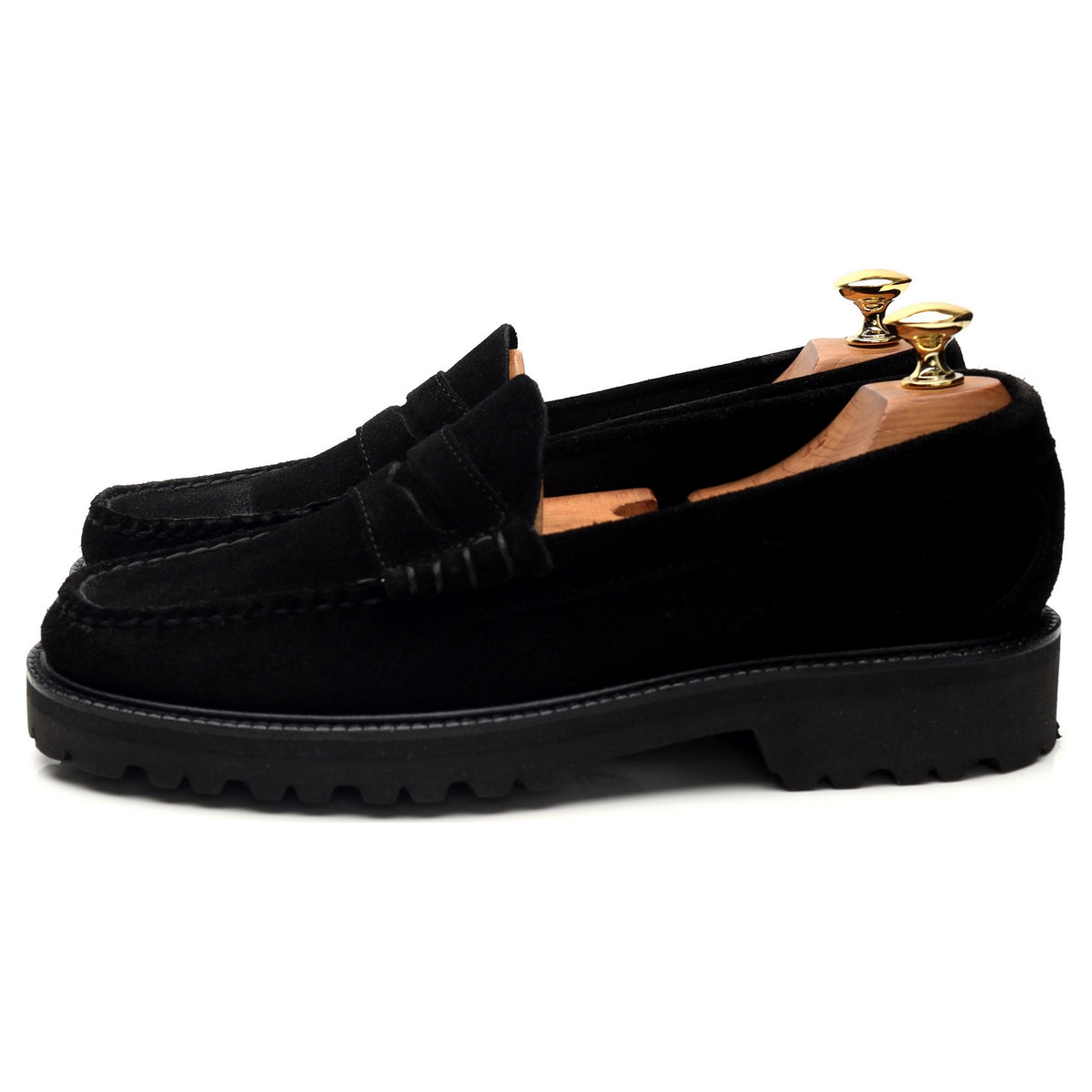 Weejuns &#39;90s Larson&#39; Black Suede Loafers UK 7