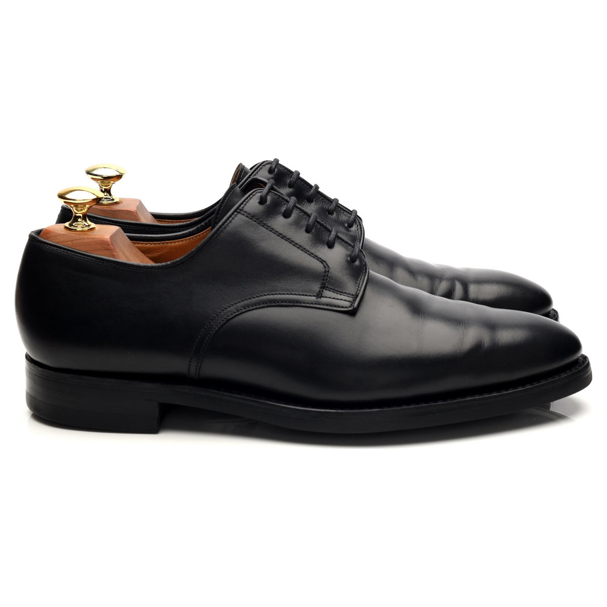 &#39;Worcester&#39; Black Leather Derby UK 8 E