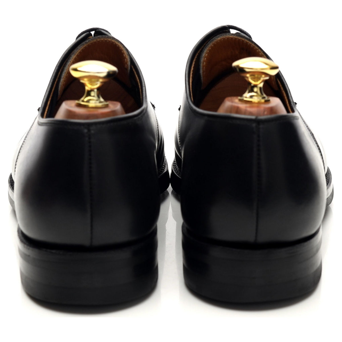 &#39;Worcester&#39; Black Leather Derby UK 8 E