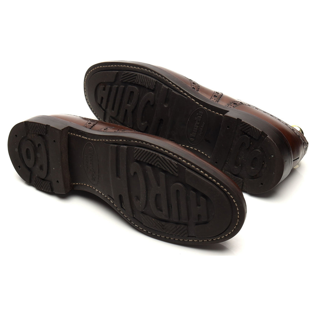 &#39;Exeter&#39; Brown Leather Oxford Brogues UK 7 F