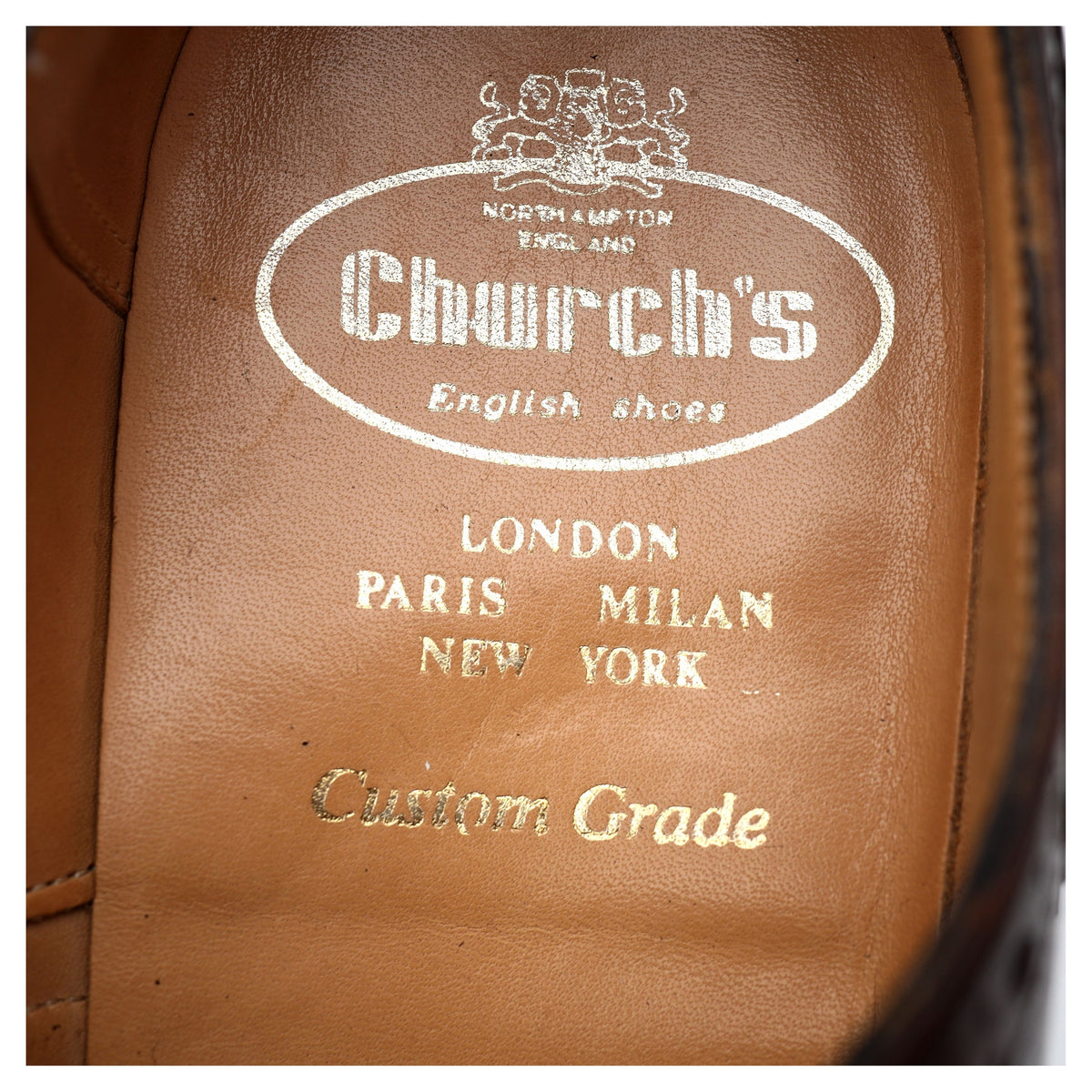 &#39;Exeter&#39; Brown Leather Oxford Brogues UK 7 F